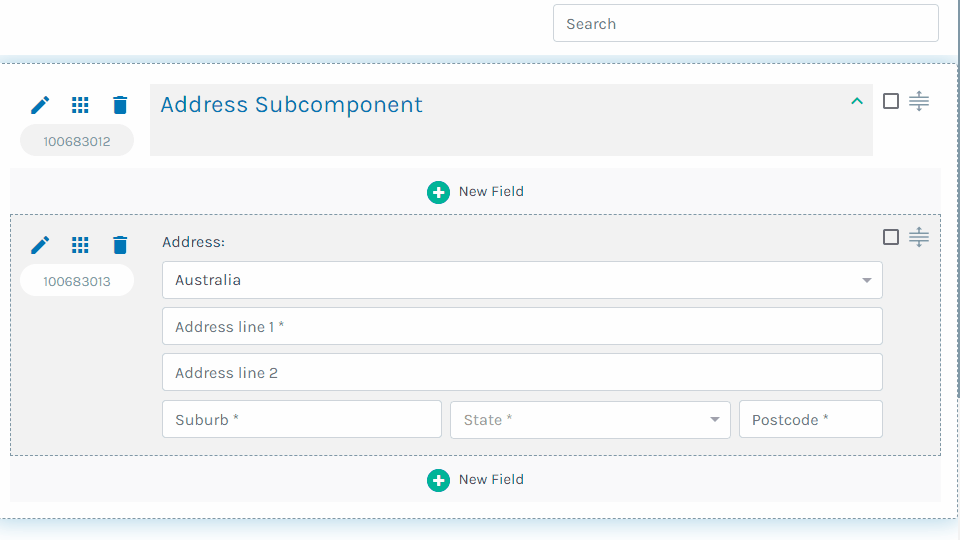 AddressSubcomponent