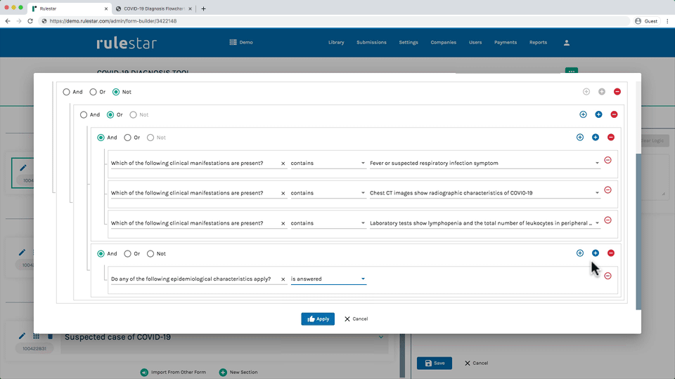 Rulesets and Nested Logic