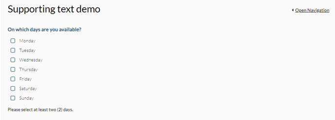 Supporting Text Output