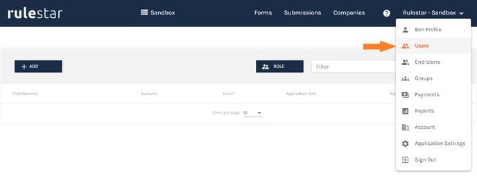 User Management Page